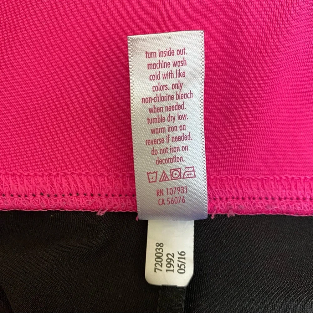 Justice Soccer Leggings Pink and Black